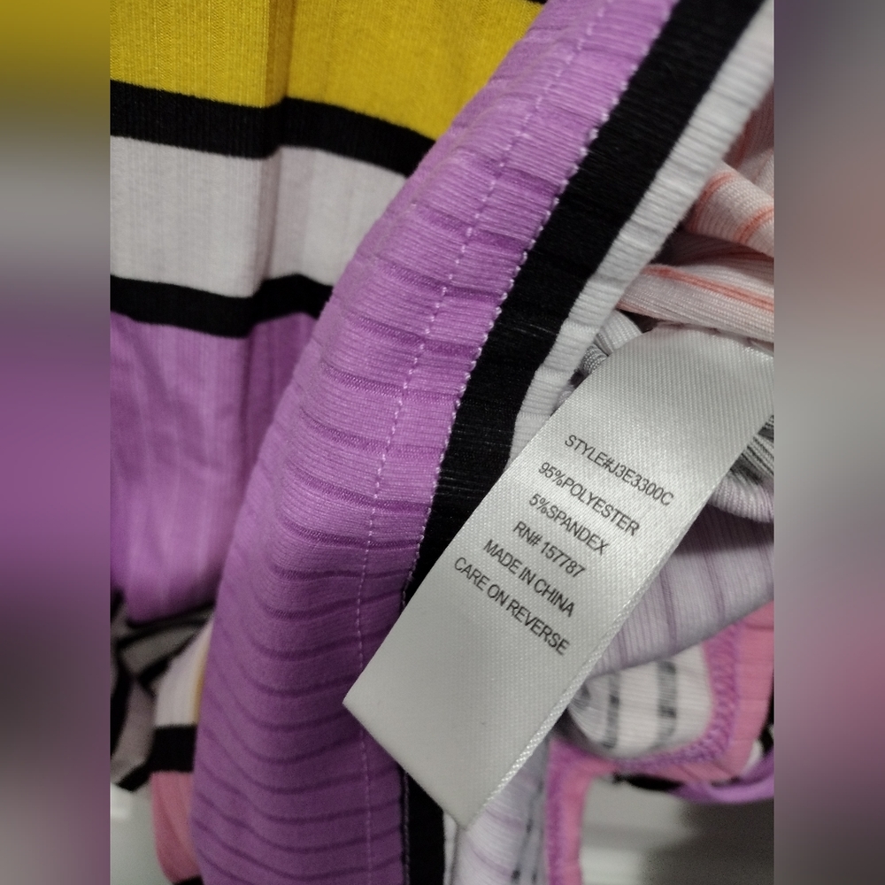 Full Circle Thread Rib Knit Striped Tank Dress - Picture 4 of 4